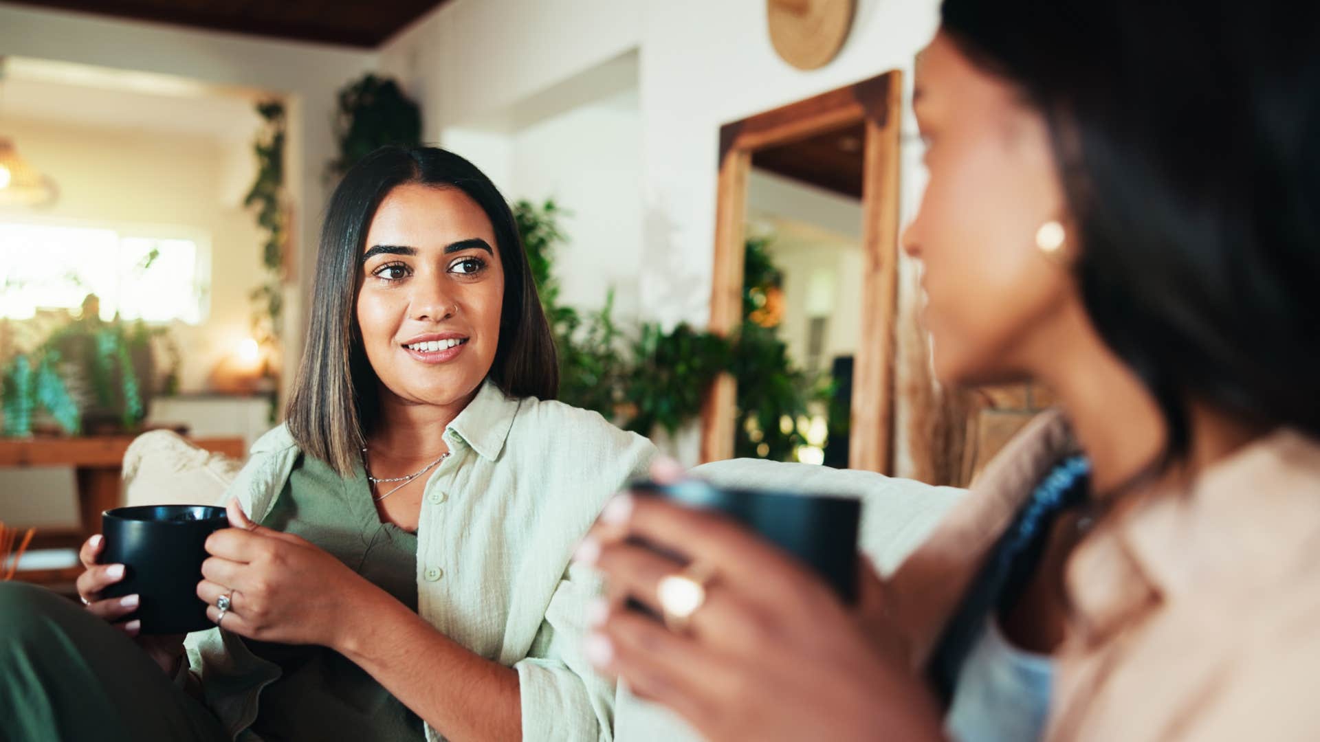 woman who is deeply empathetic as she is aware of others feelings