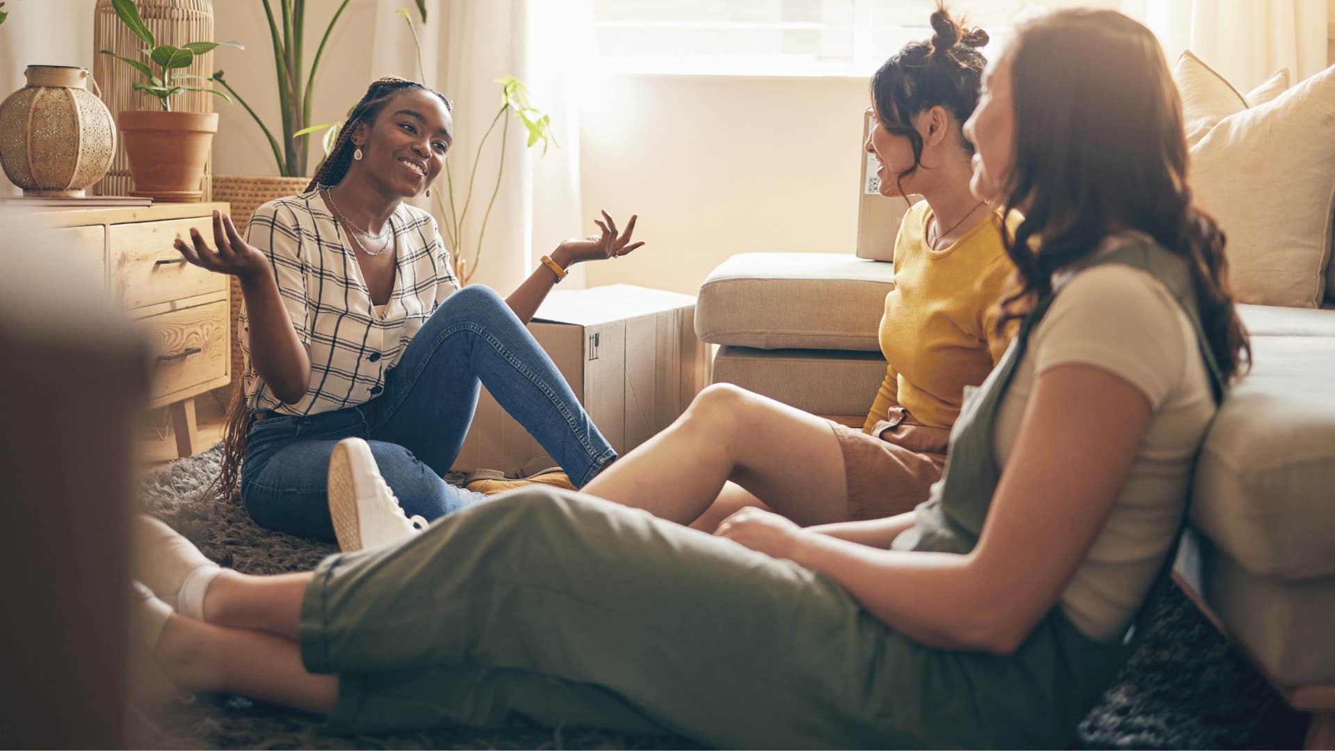 Woman you probably shouldn't marry talking with friends