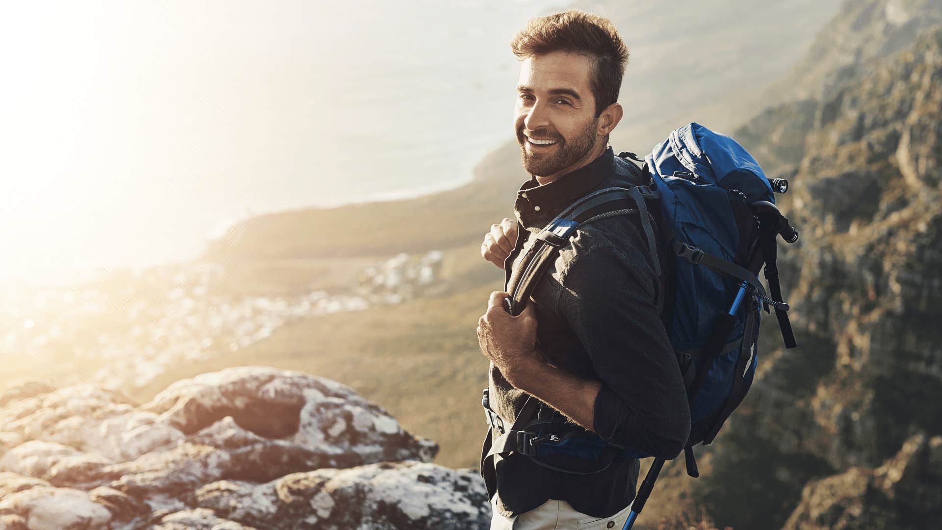 Man who grew up with lots of money on a big hike 