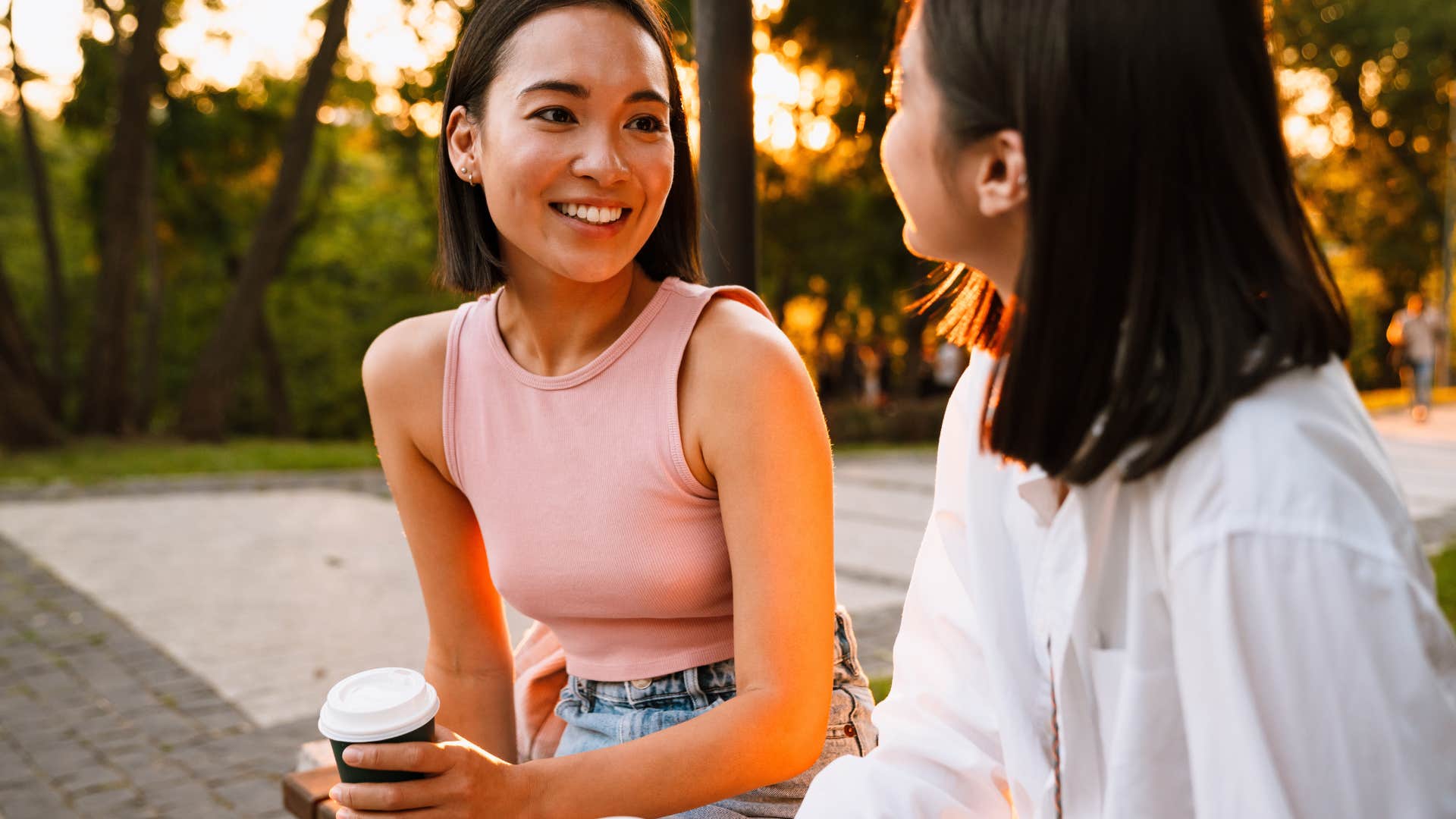woman saying she has so many reasons to be grateful